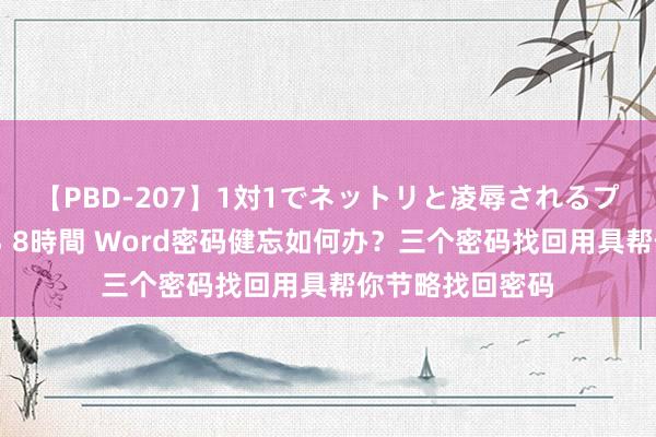 【PBD-207】1対1でネットリと凌辱されるプレミア女優たち 8時間 Word密码健忘如何办？三个密码找回用具帮你节略找回密码