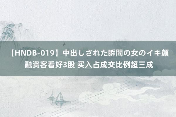 【HNDB-019】中出しされた瞬間の女のイキ顔 融资客看好3股 买入占成交比例超三成